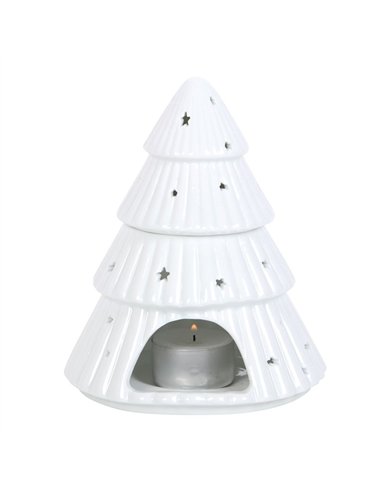 White Christmas Tree Oil Burner OB_72122