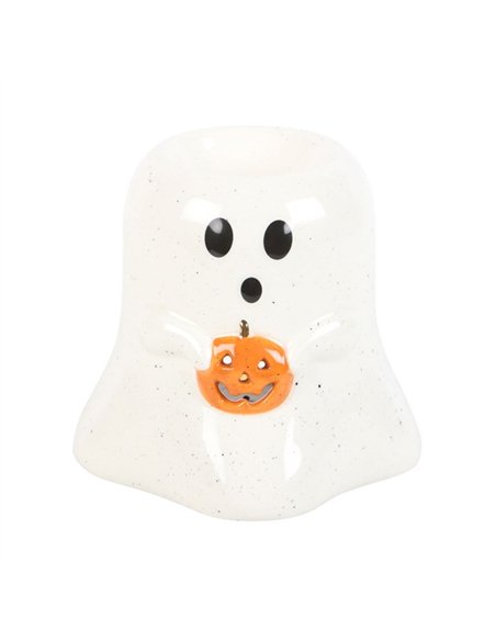 Ghost Shaped Oil Burner and Wax Warmer with Pumpkin PB_60924 - pic 139824 | FastDaddyshop