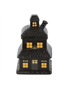 Black Haunted House Oil Burner and Wax Warmer PD_17826