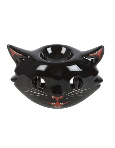 Spooky Black Cat Oil Burner  PD_52424