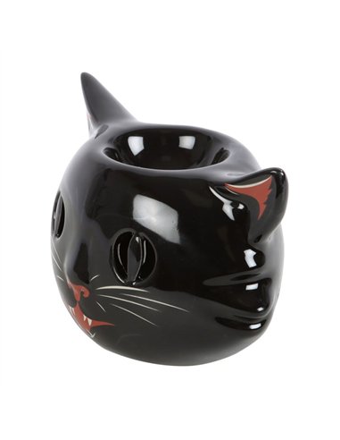 Spooky Black Cat Oil Burner  PD_52424