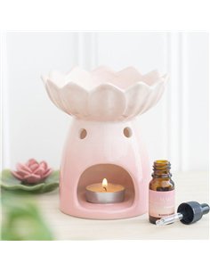 Pink Water Lily Oil Burner and Wax Warmer PO_58425 2