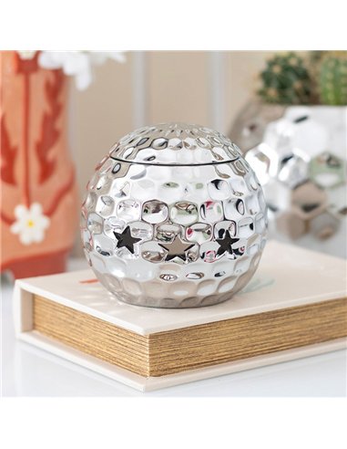 Silver Disco Ball Oil Burner RO_50125
