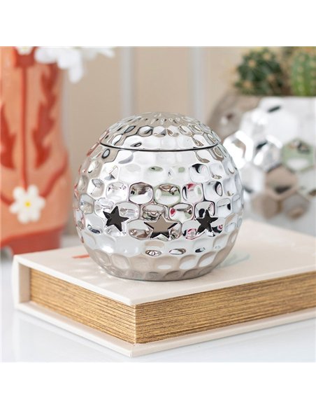 Silver Disco Ball Oil Burner RO_50125 - pic 139864 | FastDaddyshop