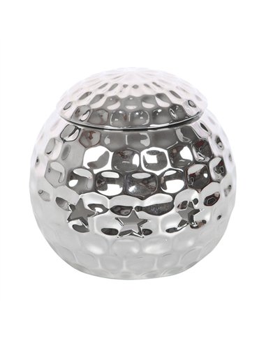 Silver Disco Ball Oil Burner RO_50125