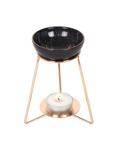 Purple Star Sign Oil Burner on Metal Base ST_19231