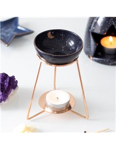 Purple Star Sign Oil Burner on Metal Base ST_19231 2