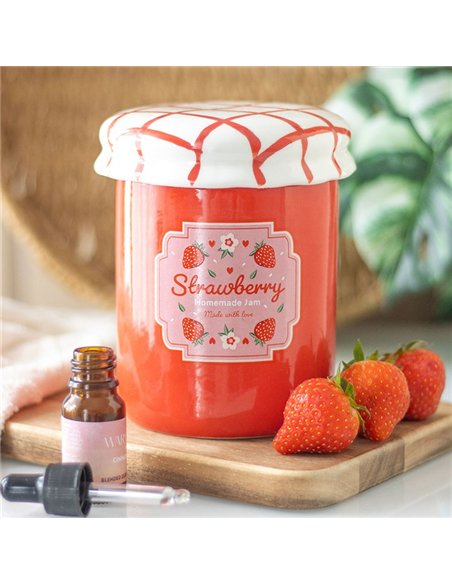 Strawberry Jam Jar Oil Burner and Wax Warmer TF_69325 - pic 139940 | FastDaddyshop