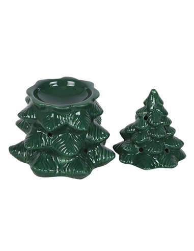 Green Fir Tree Oil Burner and Wax Warmer WO_16026
