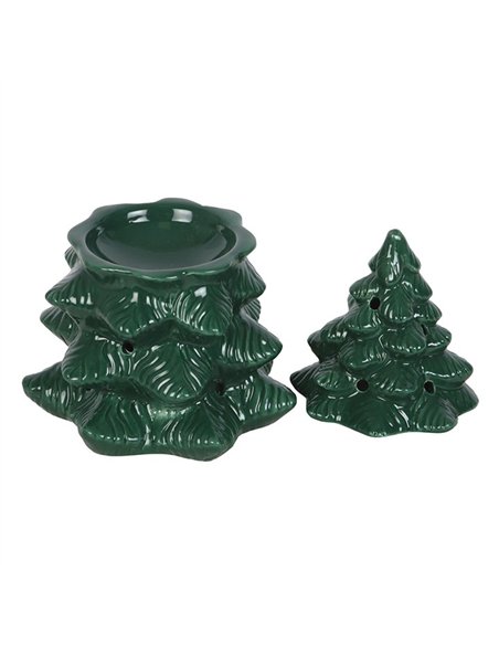 Green Fir Tree Oil Burner and Wax Warmer WO_16026 - pic 139985 | FastDaddyshop