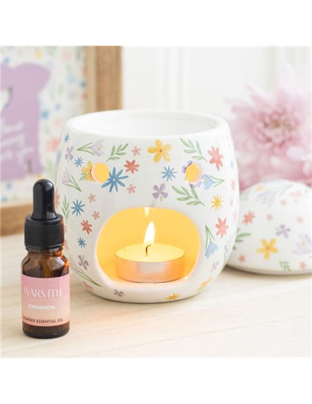 Spring Floral Print Egg Oil Burner and Wax Warmer BU_43525 - pic 140007 | FastDaddyshop