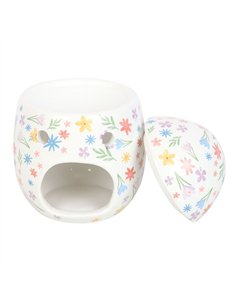Spring Floral Print Egg Oil Burner and Wax Warmer BU_43525