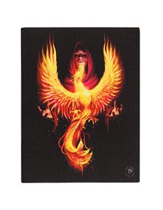 19x25cm Phoenix Rising Canvas Plaque By Anne Stokes AS_16430