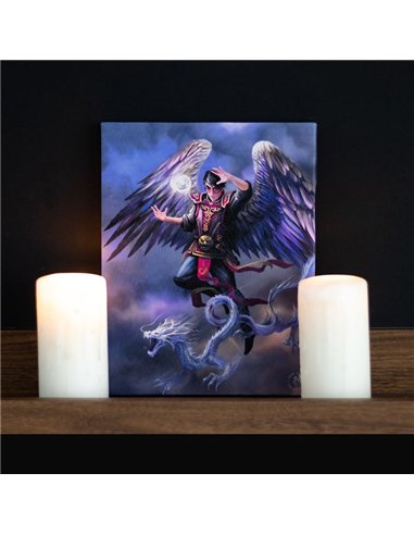 19x25cm Air Element Wizard Canvas Plaque by Anne Stokes AS_71122