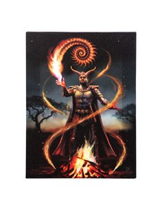 19x25cm Fire Element Wizard Canvas Plaque by Anne Stokes AS_71322