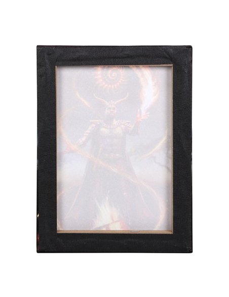 19x25cm Fire Element Wizard Canvas Plaque by Anne Stokes AS_71322 - pic 140048 | FastDaddyshop