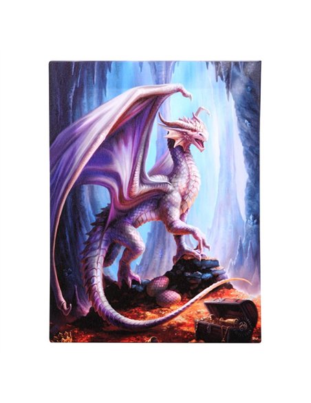 19x25cm Treasure Trove Canvas Plaque by Anne Stokes AS_73922 - pic 140051 | FastDaddyshop