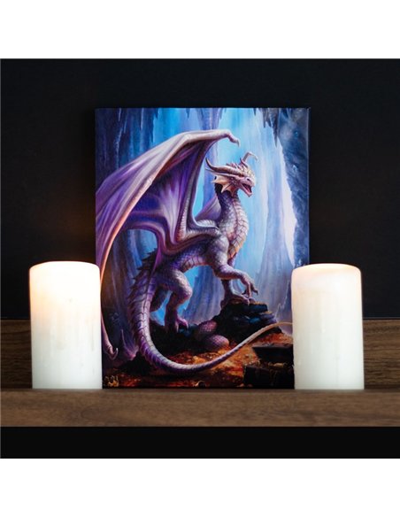 19x25cm Treasure Trove Canvas Plaque by Anne Stokes AS_73922 - pic 140054 | FastDaddyshop