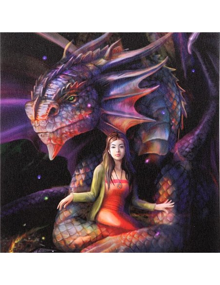 19x25cm Spirit Dragon Canvas Plaque by Anne Stokes AS_74022 - pic 140057 | FastDaddyshop