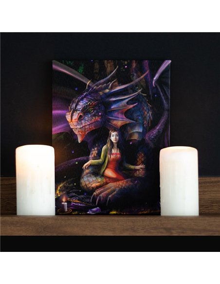 19x25cm Spirit Dragon Canvas Plaque by Anne Stokes AS_74022 - pic 140059 | FastDaddyshop