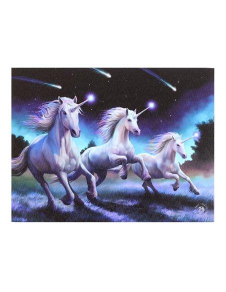 25x19cm Shooting Stars Canvas Plaque by Anne Stokes AS_91623 - pic 140060 | FastDaddyshop