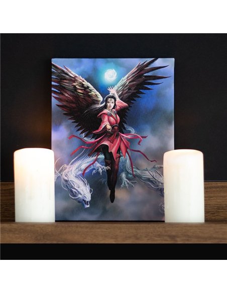 19x25cm Air Element Sorceress Canvas Plaque by Anne Stokes AS_98022 - pic 140067 | FastDaddyshop
