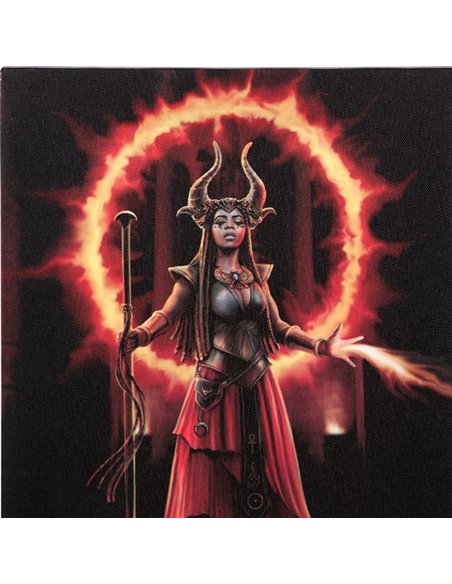 19x25cm Fire Element Sorceress Canvas Plaque by Anne Stokes AS_98222 - pic 140075 | FastDaddyshop