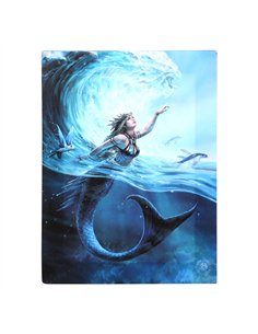 19x25cm Water Element Sorceress Canvas Plaque by Anne Stokes AS_98322