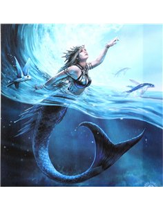 19x25cm Water Element Sorceress Canvas Plaque by Anne Stokes AS_98322 2