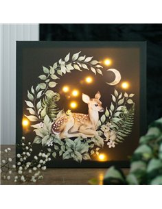 Fawn Light Up Canvas Plaque FW_90225