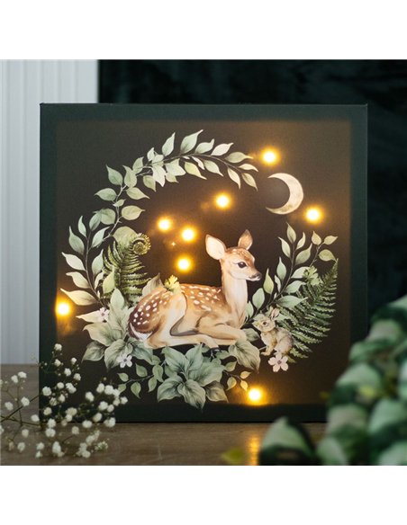 Fawn Light Up Canvas Plaque FW_90225 - pic 140099 | FastDaddyshop