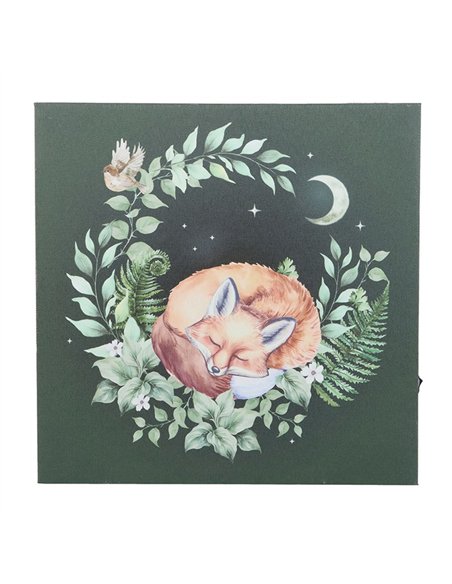 Sleeping Fox Light Up Canvas Plaque FW_90325 - pic 140104 | FastDaddyshop