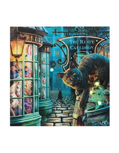 The Rusty Cauldron Light Up Canvas Plaque by Lisa Parker LP_28123