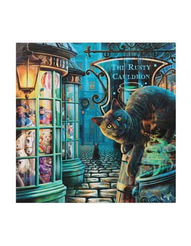 The Rusty Cauldron Light Up Canvas Plaque by Lisa Parker LP_28123