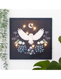 Night Owl Light Up Canvas Plaque MF_08925