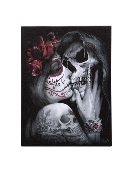 19x25cm Dead Kiss Canvas Plaque by Spiral Direct SD_77523 - pic 140188 | FastDaddyshop