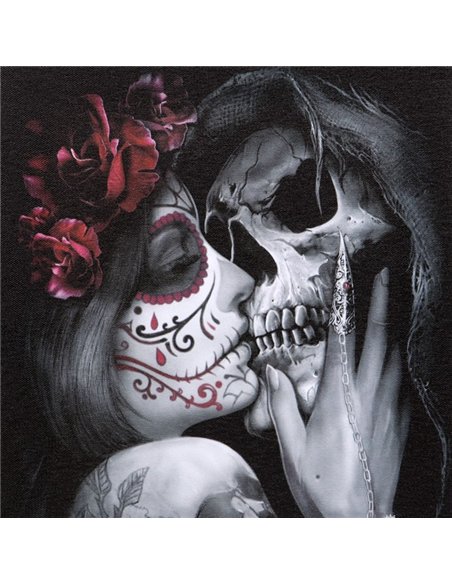 19x25cm Dead Kiss Canvas Plaque by Spiral Direct SD_77523 - pic 140189 | FastDaddyshop