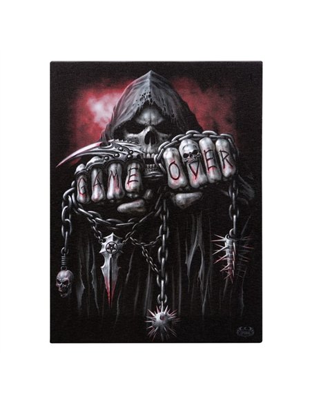 19x25cm Game Over Canvas Plaque by Spiral Direct SD_77823 - pic 140200 | FastDaddyshop
