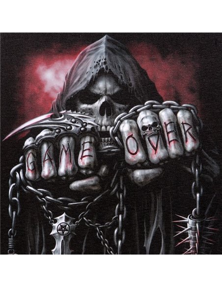 19x25cm Game Over Canvas Plaque by Spiral Direct SD_77823 - pic 140201 | FastDaddyshop