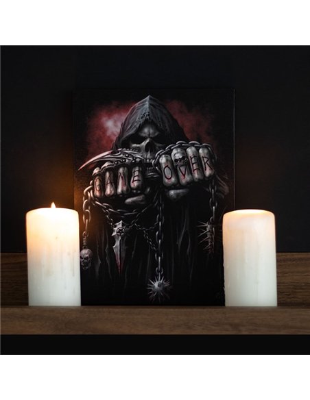 19x25cm Game Over Canvas Plaque by Spiral Direct SD_77823 - pic 140203 | FastDaddyshop