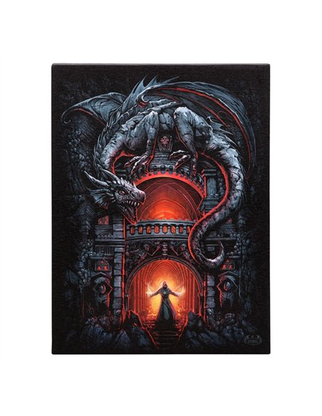 19x25cm Dragon's Lair Canvas Plaque by Spiral Direct SD_78023 - pic 140204 | FastDaddyshop