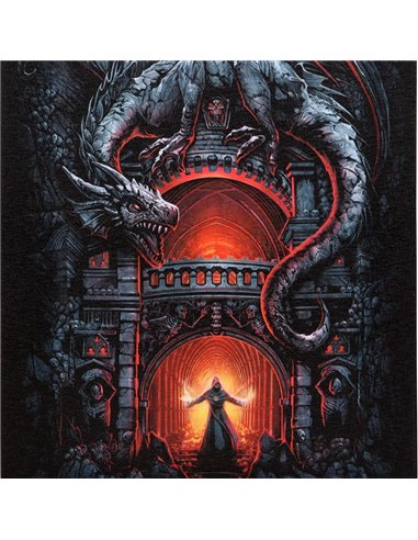 19x25cm Dragon's Lair Canvas Plaque by Spiral Direct SD_78023