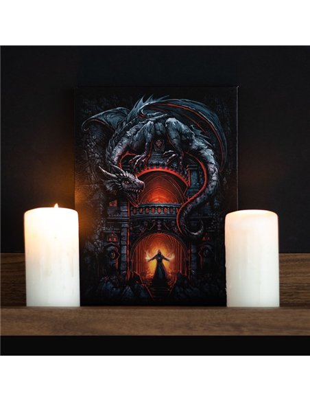 19x25cm Dragon's Lair Canvas Plaque by Spiral Direct SD_78023 - pic 140207 | FastDaddyshop