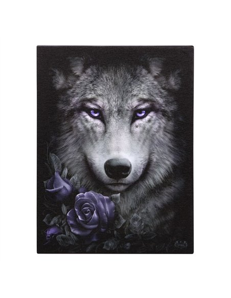 19x25cm Wolf Roses Canvas Plaque by Spiral Direct SD_78223 - pic 140212 | FastDaddyshop