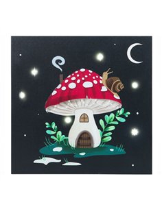 Gnome Sweet Gnome Light Up Canvas Plaque WF_77324