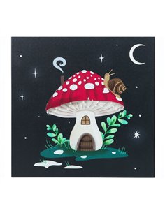 Gnome Sweet Gnome Light Up Canvas Plaque WF_77324 2