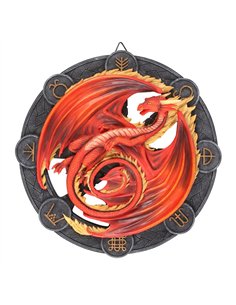 Beltane Dragon Resin Wall Plaque by Anne Stokes AS_56923