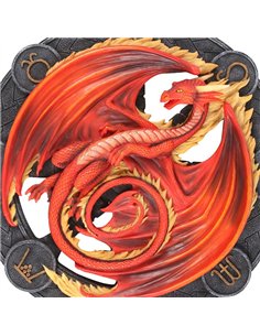 Beltane Dragon Resin Wall Plaque by Anne Stokes AS_56923 2