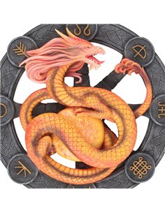Litha Dragon Resin Wall Plaque by Anne Stokes AS_57223 2