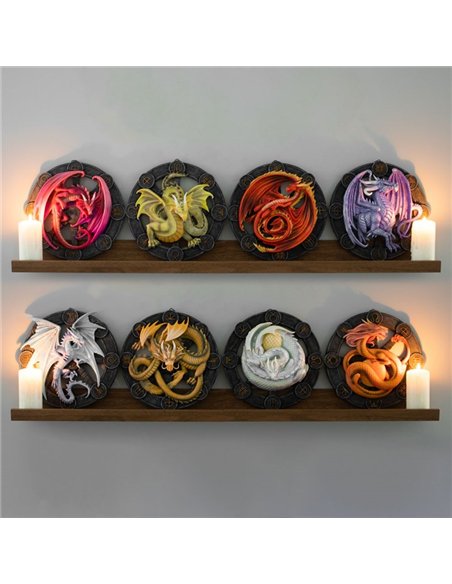 Yule Dragon Resin Wall Plaque by Anne Stokes AS_57623 - pic 140260 | FastDaddyshop
